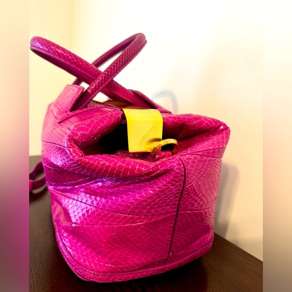 Brian Atwood Bags | Brian Atwood Genuine Snakeskin Bag Color: Magenta - Picture 5 of 15